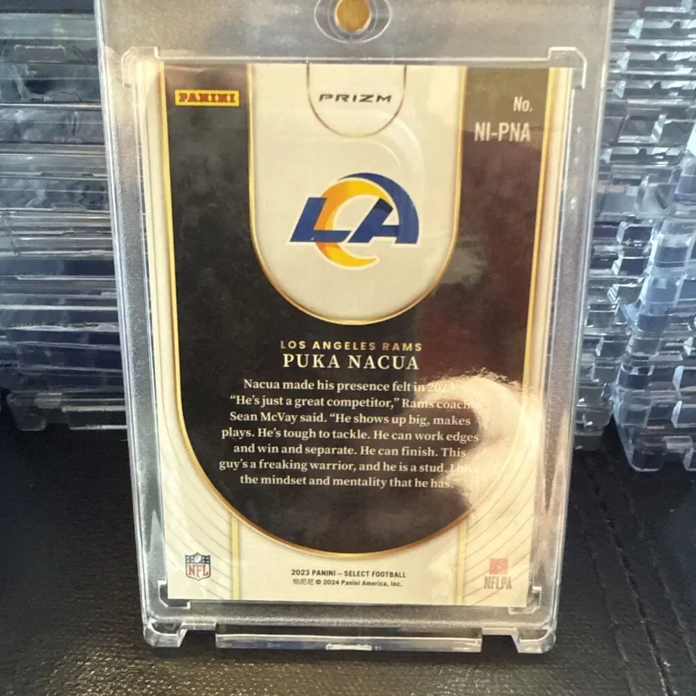 2023 Panini Select - Neon Icons Puka Nacua #NI-PNA Silver Prizm (RC)🔥